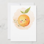 What Will Cutie Be Citrus Lemon Bridal Shower 招待状 (裏面)
