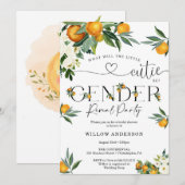 What Will Cutie Be Citrus Lemon Bridal Shower 招待状 (正面/裏面)