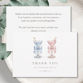 What Will Tini Be Chic Gender Reveal サンキューカード