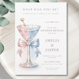 What Will Tini Be Simple Gender Reveal 招待状