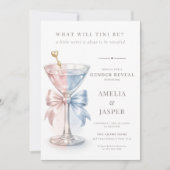 What Will Tini Be Simple Gender Reveal 招待状 (正面)