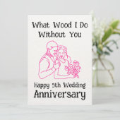 What Wood I Without You Happy 5th 結婚's 招待状 (スタンド正面)