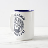 What Would Florence Do? Florence Nightingale Retro ツートーンマグカップ (正面左)