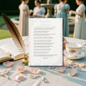 What Would She Choose? Floral Bridal Shower game 招待状