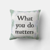 What You Does Matters装飾用クッション クッション (裏面)