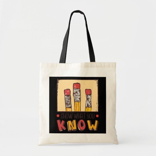 What You Known What You Know Test Dayの学生と先生 トートバッグ (正面)