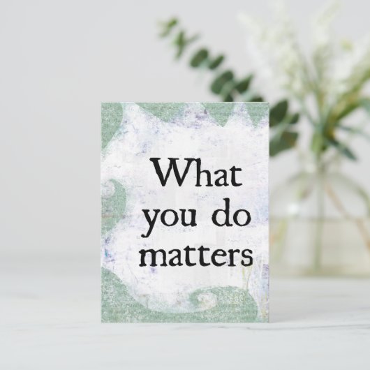 What You Mattersはがき ポストカード (スタンド正面)