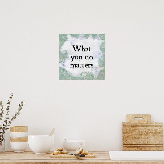 What You Matters Poster Wall Art ポスター (キッチン)