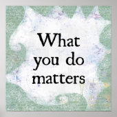 What You Matters Poster Wall Art ポスター (正面)