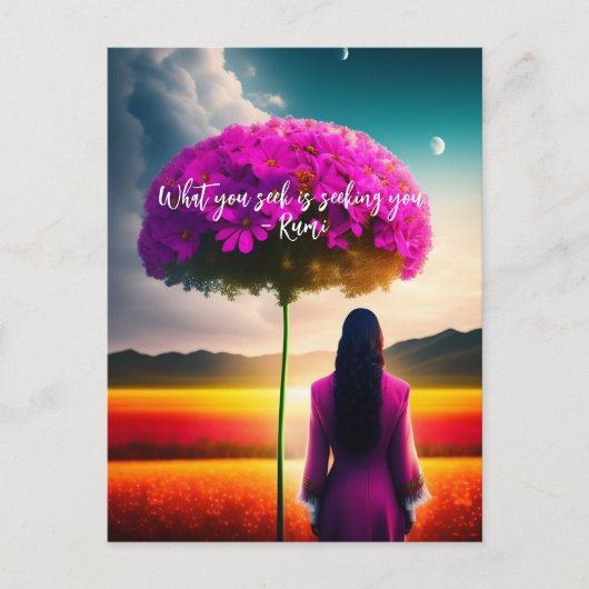 What You Seek Dreamscapeるみ引用文 ポストカード (正面)
