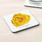 What you seek is seeking you. コースター (左側)