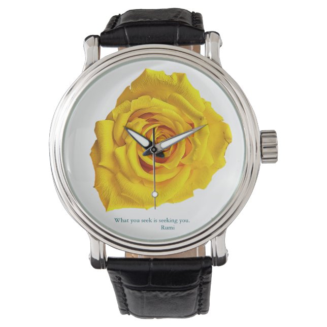 What you seek is seeking you. 腕時計 (正面)