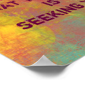 What You seek Rumi引用文タイポグラフィ ポスター (角)