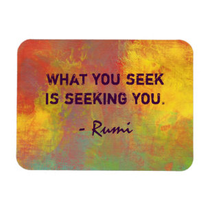 What You seek Rumi引用文タイポグラフィ マグネット