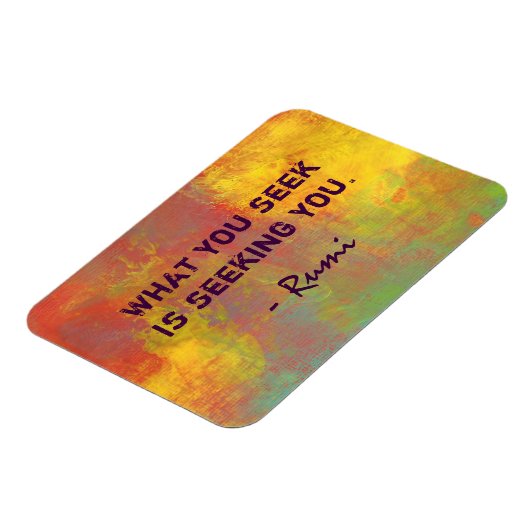 What You seek Rumi引用文タイポグラフィ マグネット (左側)