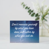 What You Will Do引用文 ポストカード (スタンド正面)