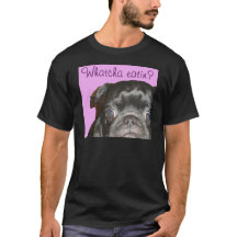 Whatcha Eatinの男性暗いTシャツ