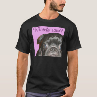 Whatcha Eatinの男性暗いTシャツ Tシャツ
