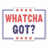 Whatcha Kamala Harris 2024選挙得民主党員 シール (正面)