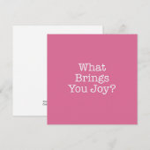 What'Comes You Joy Note Card ノートカード (正面/裏面)
