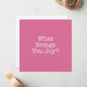 What'Comes You Joy Note Card ノートカード (正面/裏面インサイチュ)