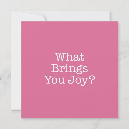 What'Comes You Joy Note Card ノートカード (正面)