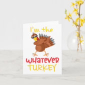 Whately Turkey Matching Family Group Thanksgiving カード (黄色い花)