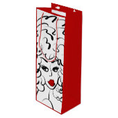 Whateverワイン抱き枕 ワインギフトバッグ (正面アングル)