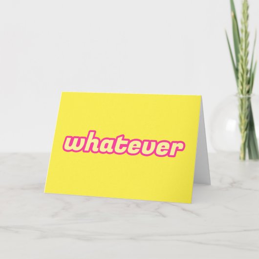 「Whatever」アート カード (正面)