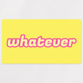 「Whatever」アート ラベル (デザイン2)