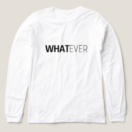 "WHATEVER"ホワイト トライブレンドTシャツ
