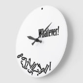 Whatever – 散在する数 ラージ壁時計 (傾斜)