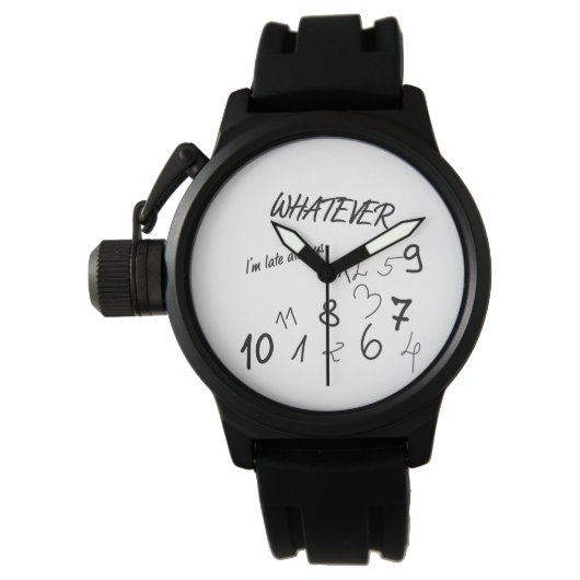 WHATEVER  時計 (正面)