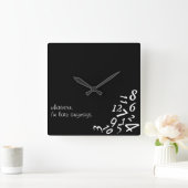 ~Whatever、私は遅いAnyways~の柱時計、カスタマイズです スクエア壁時計 (ホーム)