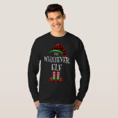 Whatever Elf Buffalo Plaid Matching Family Christm Tシャツ (正面フル)
