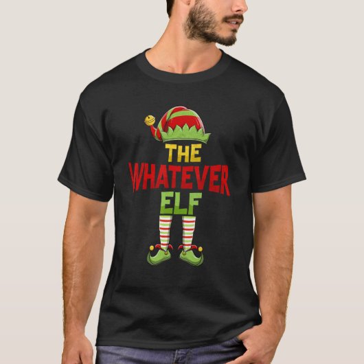 Whatever ELF Family Matching Group Christmas Pajam Tシャツ (正面)