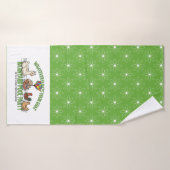Whatever Floats Your Goat Green Daisy Towel バスタオル (バスタオル)