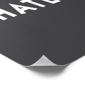 Whatever Funny Sarcastic Quote Whateva Gift  ポスター (角)