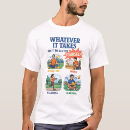 Whatever It Takes - 自分磨きモチベーションデザ Tシャツ