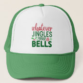 Whatever Jingles Your Bells クリスマス デザイン キャップ (正面)