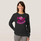 Whatever Nevermind Y2kピンクバブルガムリップレトロD Tシャツ (正面フル)