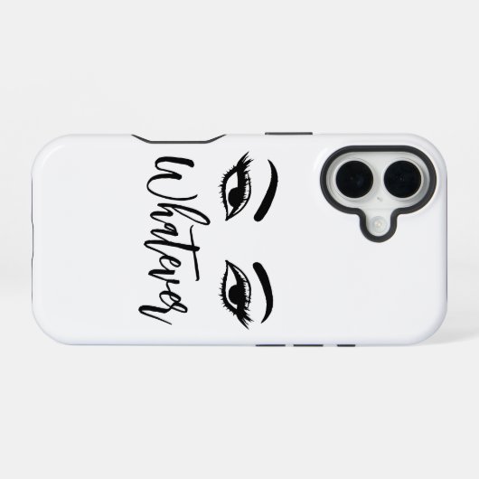 Whatever Sleek & Sassy Protection iPhone 16ケース (裏面横)