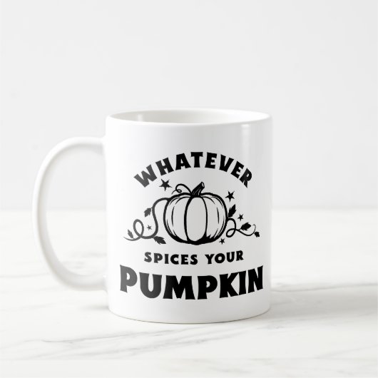Whatever Spices Your Pumpkin – Fall Classic Mug コーヒーマグカップ (左)