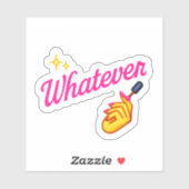  “Whatever” Sticker –with Nail Emoji attitude シール (シート)