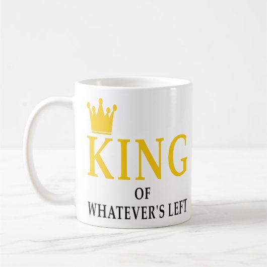Whatever's Left Weddingがギフトのアイディアをつなぐ王のOf コーヒーマグカップ (左)