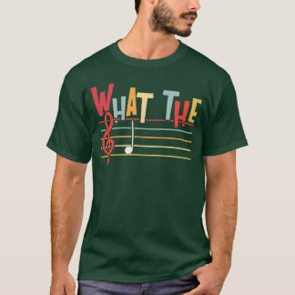 Whathe F Funny Clef Note Music Humor Musician Gift Tシャツ