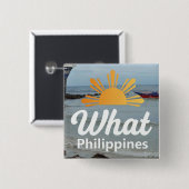 WhatPhilipinesロゴボタン 缶バッジ (正面&裏面)