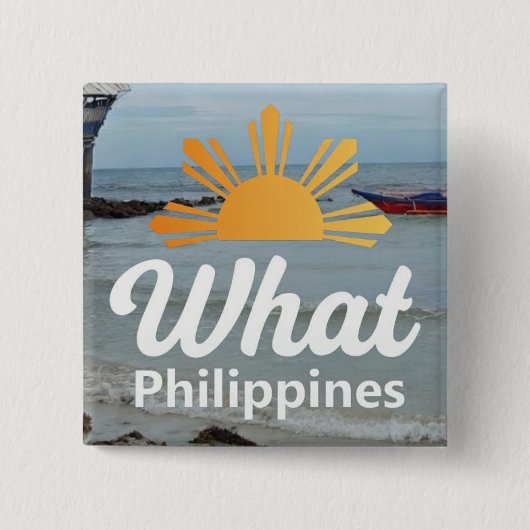 WhatPhilipines Logo Button 缶バッジ (正面)