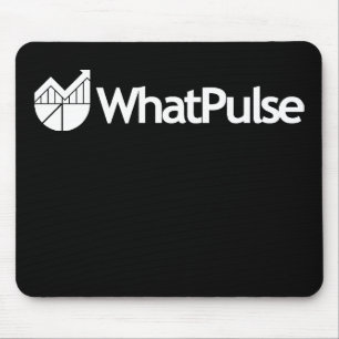 WhatPulseのマウスパッド-黒 マウスパッド