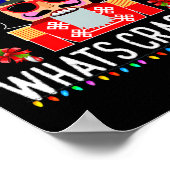 Whatsクラッキンおもしろいクリスマスナックラッカーギフト ポスター (角)